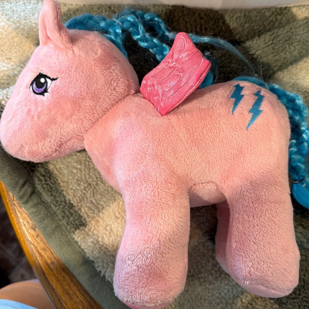 My Little Pony 40th Anniversary Firefly Plush Pink Pegasus Blue Hair G1 Retro
